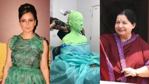 Kangana Ranaut in the process for getting her look for the Jayalalithaa biopic, Thalaivi.
