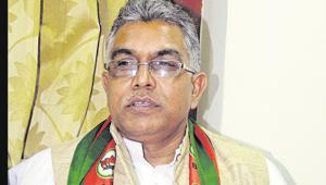 West Bengal BJP president Dilip Ghosh on Friday alleged that the Jadavpur University campus has become a hub of anti-nationals and communists (Photo by Prateek Choudhury/Hindustan Times) West Bengal BJP president Dilip Ghosh on Friday alleged that the Jadavpur University campus has become a hub of anti-nationals and communists (Photo by Prateek Choudhury/Hindustan Times)