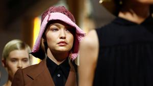 Model Gigi Hadid presents a creation from the Prada Spring/Summer 2020 collection during fashion week in Milan, Italy, September 18, 2019. REUTERS/Alessandro Garofalo(REUTERS) Model Gigi Hadid presents a creation from the Prada Spring/Summer 2020 collection during fashion week in Milan, Italy, September 18, 2019. REUTERS/Alessandro Garofalo(REUTERS)