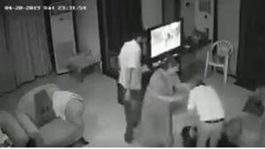 A CCTV footage of a retired Hyderabad high court Justice Nooty Ramamohana Rao, and his son beating up his son’s wife, has emerged, news website The News Minute reported on Friday.(@panditjipranam/Twitter screengrab)