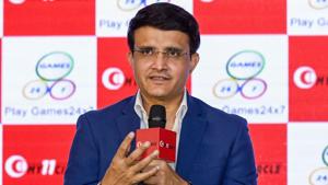Sourav Ganguly during a promotional function in Mumbai.(PTI) Sourav Ganguly during a promotional function in Mumbai.(PTI)