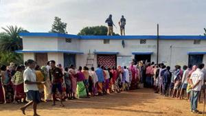 Amid tight security, voting for the by election in Maoist- affected Dantewada assembly constituency will be held on Monday.(PTI) Amid tight security, voting for the by election in Maoist- affected Dantewada assembly constituency will be held on Monday.(PTI)