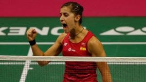 A file photo of Carolina Marin.(REUTERS) A file photo of Carolina Marin.(REUTERS)