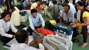 The state has 96,654 polling stations, catering to 8,94,46211 registered voters(ANI file photo for representation) The state has 96,654 polling stations, catering to 8,94,46211 registered voters(ANI file photo for representation)