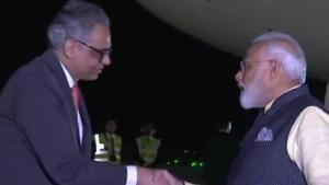PM Modi arrives in New York, US.(ANI/Twitter) PM Modi arrives in New York, US.(ANI/Twitter)