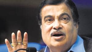 Gadkari said it was a travesty that for several decades the Indian laws and policies were not applicable in Jammu and Kashmir and one country had two constitutions and two flags.(Sonu Mehta/HT PHOTO)