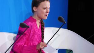 16-year-old Swedish Climate activist Greta Thunberg speaks at the 2019 United Nations Climate Action Summit at U.N. headquarters in New York City.(REUTERS image) 16-year-old Swedish Climate activist Greta Thunberg speaks at the 2019 United Nations Climate Action Summit at U.N. headquarters in New York City.(REUTERS image)