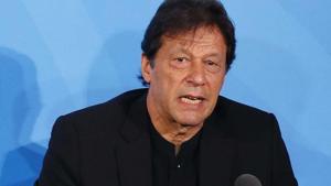Pakistan's Prime Minister Imran Khan addresses the Climate Action Summit in the United Nations General Assembly, at the U.N. headquarters in Monday.(AP PHOTO.) Pakistan's Prime Minister Imran Khan addresses the Climate Action Summit in the United Nations General Assembly, at the U.N. headquarters in Monday.(AP PHOTO.)