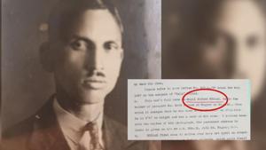 The de-classifed intelligence file includes the attached photo of Gopal Mukund Huddar and one of the documents on him.(HT Photo) The de-classifed intelligence file includes the attached photo of Gopal Mukund Huddar and one of the documents on him.(HT Photo)