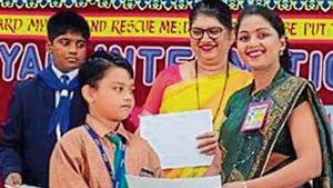 Ryan International School Mumbai celebrates Hindi language.(HT) Ryan International School Mumbai celebrates Hindi language.(HT)