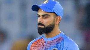 A file photo of Virat Kohli during the T20I series against South Africa.(AFP) A file photo of Virat Kohli during the T20I series against South Africa.(AFP)