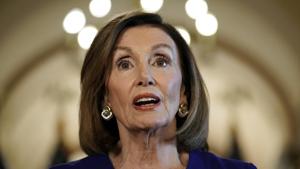 House Speaker Nancy Pelosi of Calif., reads a statement announcing a formal impeachment inquiry into President Donald Trump, on Capitol Hill in Washington.(AP) House Speaker Nancy Pelosi of Calif., reads a statement announcing a formal impeachment inquiry into President Donald Trump, on Capitol Hill in Washington.(AP)