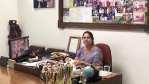 Prem Lata Rana, principal, St Andrews Scots Sr Sec School, IP Extension.(HT) Prem Lata Rana, principal, St Andrews Scots Sr Sec School, IP Extension.(HT)