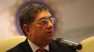 Former BCCI president N Srinivasan.(Hindustan Times via Getty Images) Former BCCI president N Srinivasan.(Hindustan Times via Getty Images)