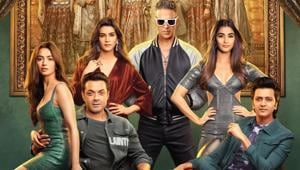 Akshay Kumar stars with Kriti Sanon, Riteish Deshmukh, Bobby Deol, Pooja Hegde and Kriti Kharbanda in Housefull 4. Akshay Kumar stars with Kriti Sanon, Riteish Deshmukh, Bobby Deol, Pooja Hegde and Kriti Kharbanda in Housefull 4.