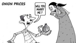 People showed their creativity on Twitter about rising onion prices.(Twitter/@KalaHarshit) People showed their creativity on Twitter about rising onion prices.(Twitter/@KalaHarshit)