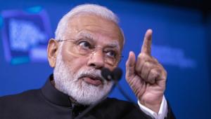 Indian Prime Minister Narendra Modi speaks at the Bloomberg Global Business Forum, Wednesday, Sept. 25, 2019, in New York.(AP file photo) Indian Prime Minister Narendra Modi speaks at the Bloomberg Global Business Forum, Wednesday, Sept. 25, 2019, in New York.(AP file photo)