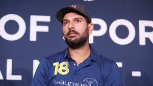 Yuvraj Singh speaks during an event(Getty Images for Laureus)