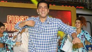 Actor Salman Khan at the launch of Big Boss.(IANS) Actor Salman Khan at the launch of Big Boss.(IANS)
