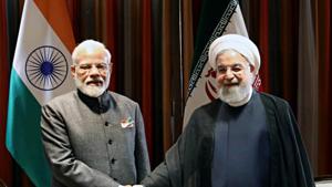 Prime Minister Narendra Modi met Iranian president Hassan Rouhani during a bilateral meeting in New York on Thursday, September 26, 2019.(ANI) Prime Minister Narendra Modi met Iranian president Hassan Rouhani during a bilateral meeting in New York on Thursday, September 26, 2019.(ANI)