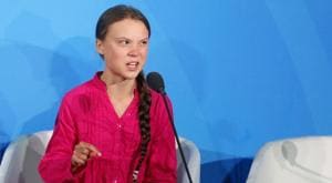 Swedish teenager Greta Thunberg said Friday she doesn’t understand why grown-ups and world leaders would mock children and teens for acting on science(AP) Swedish teenager Greta Thunberg said Friday she doesn’t understand why grown-ups and world leaders would mock children and teens for acting on science(AP)