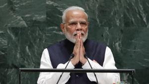 PM Narendra Modi addresses the 74th session of the United Nations General Assembly at U.N. headquarters in New York, U.S., September 27, 2019.(Reuters photo) PM Narendra Modi addresses the 74th session of the United Nations General Assembly at U.N. headquarters in New York, U.S., September 27, 2019.(Reuters photo)
