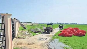 The 60-acre site at Manawala village in Amritsar, where the IIM’s permanent campus is coming up.(HT Photo) The 60-acre site at Manawala village in Amritsar, where the IIM’s permanent campus is coming up.(HT Photo)