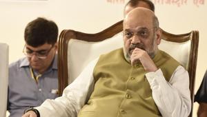 Union home minister Amit Shah will visit Mizoram’s capital Aizawl on October 5.(HT Photo) Union home minister Amit Shah will visit Mizoram’s capital Aizawl on October 5.(HT Photo)