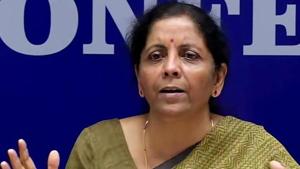 Finance minister Nirmala Sitharaman on Saturday asked 32 large central public sector enterprises (CPSEs) to frontload their capital expenditure and clear all dues of all goods and service providers by October 15.(ANI Photo) Finance minister Nirmala Sitharaman on Saturday asked 32 large central public sector enterprises (CPSEs) to frontload their capital expenditure and clear all dues of all goods and service providers by October 15.(ANI Photo)