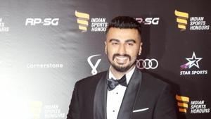 Arjun Kapoor at the red carpet of Indian Sports Honours Awards in Mumbai on Sep 27.(IANS) Arjun Kapoor at the red carpet of Indian Sports Honours Awards in Mumbai on Sep 27.(IANS)
