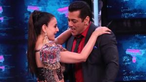 Ameesha Patel and Salman Khan performed together at Bigg Boss 13 premiere. Ameesha Patel and Salman Khan performed together at Bigg Boss 13 premiere.