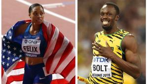 Allyson Felix breaks Usain Bolt’s World Championships gold medal record.(Reuters) Allyson Felix breaks Usain Bolt’s World Championships gold medal record.(Reuters)