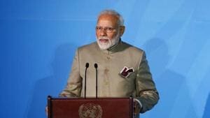 Mr Modi spoke in many Indian languages to convey to the audience, and to the millions watching on television, that all was well back home(Photo: AP) Mr Modi spoke in many Indian languages to convey to the audience, and to the millions watching on television, that all was well back home(Photo: AP)