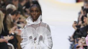 A model wears a creation as part of the Valentino Ready To Wear Spring-Summer 2020 collection, unveiled during the fashion week, in Paris, Sunday, Sept. 29, 2019. (Photo by Vianney Le Caer/Invision/AP)(Vianney Le Caer/Invision/AP) A model wears a creation as part of the Valentino Ready To Wear Spring-Summer 2020 collection, unveiled during the fashion week, in Paris, Sunday, Sept. 29, 2019. (Photo by Vianney Le Caer/Invision/AP)(Vianney Le Caer/Invision/AP)
