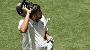 File photo of Rohit Sharma during Test match.(Getty Images) File photo of Rohit Sharma during Test match.(Getty Images)