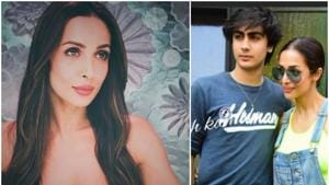 Malaika Arora was snapped with son Arhaan Khan on Wednesday.(Instagram) Malaika Arora was snapped with son Arhaan Khan on Wednesday.(Instagram)