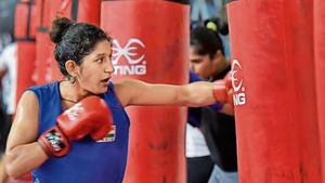 Neeraj Phogat has consistently beaten top boxers at home to stake her claim in 57kg.(Burhaan Kinu/HT) Neeraj Phogat has consistently beaten top boxers at home to stake her claim in 57kg.(Burhaan Kinu/HT)