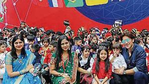 Juhu school puts on a global show.(HT Photo) Juhu school puts on a global show.(HT Photo)