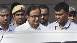 Congress leader and former finance minister P Chidambaram after being produced at Rouse Avenue Court in connection with INX media case, in New Delhi.(File photo: PTI) Congress leader and former finance minister P Chidambaram after being produced at Rouse Avenue Court in connection with INX media case, in New Delhi.(File photo: PTI)