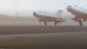 Several aircraft are seen targeting and destroying the terrorist bases in the video released by IAF on Balakot airstrike.(Photo: Video screengrab) Several aircraft are seen targeting and destroying the terrorist bases in the video released by IAF on Balakot airstrike.(Photo: Video screengrab)