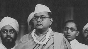 An archival image of Netaji Subhas Chandra Bose. Film exploring his last days is being opposed by the party he formed.(HT Archival Photo) An archival image of Netaji Subhas Chandra Bose. Film exploring his last days is being opposed by the party he formed.(HT Archival Photo)