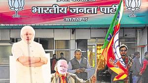 The decision to expel rebel leaders was taken by the BJP’s Uttarkhand unit president Ajay Bhatt after he got reports about the anti-party activities of these leaders from the district units.(HT FIle Photo) The decision to expel rebel leaders was taken by the BJP’s Uttarkhand unit president Ajay Bhatt after he got reports about the anti-party activities of these leaders from the district units.(HT FIle Photo)