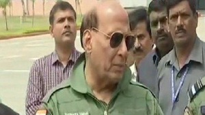 During his days as Home Minister, Rajnath Singh would perform Shastra pooja every Dussehra. (ANI photo) During his days as Home Minister, Rajnath Singh would perform Shastra pooja every Dussehra. (ANI photo)