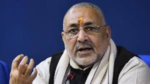 The matter came to head after Union minister and Begusarai MP Giriraj Singh on Friday blamed chief minister Nitish Kumar and his deputy Sushil Kumar Modi for the worst waterlogging in Patna after last week’s heavy rainfall.(HT image) The matter came to head after Union minister and Begusarai MP Giriraj Singh on Friday blamed chief minister Nitish Kumar and his deputy Sushil Kumar Modi for the worst waterlogging in Patna after last week’s heavy rainfall.(HT image)