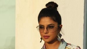 Priyanka Chopra during promotion of her upcoming film The Sky is Pink in Mumbai.(IANS) Priyanka Chopra during promotion of her upcoming film The Sky is Pink in Mumbai.(IANS)