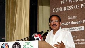 Vice President Naidu said promoting the mother tongue was important as it is always attacked first by colonial rulers(ANI Photo) Vice President Naidu said promoting the mother tongue was important as it is always attacked first by colonial rulers(ANI Photo)