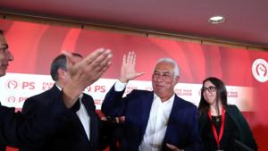 Portugal's Prime Minister and Socialist Party (PS) candidate Antonio Costa reacts after preliminary results in the general election in Lisbon, Portugal, October 7, 2019. REUTERS/Jon Nazca(REUTERS)