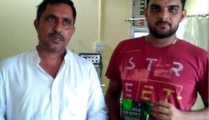 Farmer Yogesh Siwach and his son Shivam showing packets of 'gur' they prepare for different companies.(HT Photo) Farmer Yogesh Siwach and his son Shivam showing packets of 'gur' they prepare for different companies.(HT Photo)