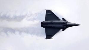 Defence Minister Rajnath Singh will receive the first of the 36 Rafale aircraft in France today.(AP Photo)
