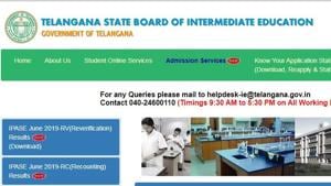 TSBIE has declared the recounting and reverification results of Telangana Intermediate Public Advanced Supplementary Examination (IPASE) 2019.(tsbie.cgg.gov.in)